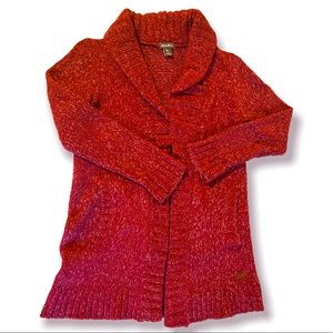 Eddie Bauer Cardigan Burgundy sz Small